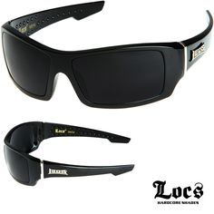 LOCS Rectangular Gangster Black Shades Mens Designer Sunglasses Cholo Dark Lens Details: Authentic LOCS Brand 100% UVA/UVB Protection Size: Height: 45mm Width: 140mm Temple Length: 140mm **2023 Summer - Updated Version with durable scratch-resistant frame & lens Mens Designer Sunglasses, Black Shades, Super Dark, Basic Design, Rectangular Sunglasses, Silver Accents, Shades Of Black, Designer Sunglasses, Locs