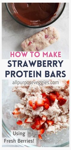 how to make strawberry protein bars with all purpose veggies