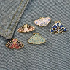 Store Home | Clothes, Shoes & Accessories | Crafts | Baby | Home, Furniture & DIY | Jewellery & Watches | Dolls & Bears | Business, Office & Industrial | Toys & Games 5x Exquisite Moth Enamel Pin Butterfly Badges Collection Alloy DIY Brooch Description: Using durable alloy material, cute butterfly and moth design, exquisite workmanship. Cartoon cute series brooch, alloy accessories are simple and cute. Fashion creative brooches, used for backpack pins, jackets, sweaters, scarves, turbans, dresse Enamel Pin Backpack, Brooch Style, Cartoon Butterfly, Brooch Diy, Butterfly Pin, Butterfly Shape