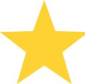 a yellow star on a white background