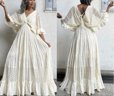 Kaftan Wedding Dress, Wedding Dress Ruffle, Maxi Dress Maternity, Kaftan Wedding, Off White Wedding Dresses, Flamenco Skirt, Vacation Maxi Dress, Dress Boho Wedding, Wedding Dress Boho