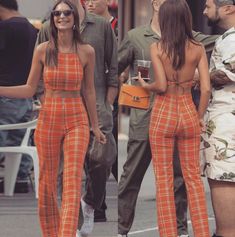 Moda Z Lat 70., Plaid Set, Keke Palmer, Crop Top Set, Cooler Look, Outfit Trends