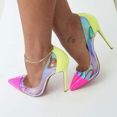 Pink Patchwork, Fantastic Shoes, Beautiful High Heels, Beautiful Sandals, Wedding Dress Shoes, Shoes Pink, Black High Heels