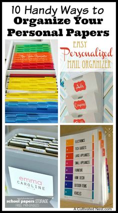 the top ten handy ways to organize your personal papers