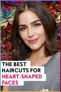 Curious as to which haircuts will best flatter a heart-shaped face? We tapped experts to bring you 8 hairstyles that will complement your features. #hairtips#hairinspiration#hairstyles Layered Hair Heart Shaped Face, Hair Cut For Heart Shape Girl, Short Hair Women Heart Shaped Face, Long Hair Styles For Heart Shaped Face, Small Head Haircuts, Haircut Ideas For Heart Face, Medium Length Heart Shaped Face, Medium Length Hair With Layers Heart Shaped Face, Heart Shaped Face Long Hair