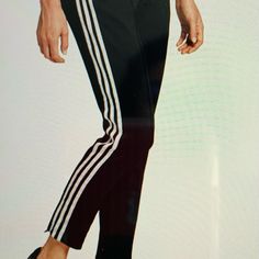 Never Worn, Nwt Adidas 3-Stripe Classic Track Pants, Size S. A Stylish Athletic Staple! Currently On Sale For $45 On The Adidas Site, So I Am Offering Them For Even Less Here. Adidas Three Stripes Pants, Adidas Stretch Pants With Three Stripes, Adidas Three Stripes Spring Pants, Adidas Pants, Pants Color, Black Adidas, Adidas Women, Track Pants, Pant Jumpsuit