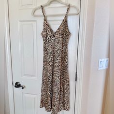 Silk Laundry Silk Leopard Print Slip Midi Dress Leopard Print, Midi Dress, Silk, Womens Dresses, Dresses, Women Shopping