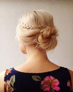 19 Gorgeous Braided Updo Hairstyles You Must Try Wedding Hair Plaits, Blonde Hairstyle, Prom Hair Updo, Chignon Hair