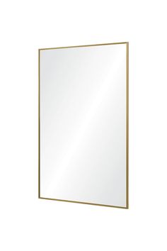 a gold framed mirror on a white wall with an empty space for the image to be taken