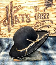 ATTENTION: As of May 2024 all hats orders will be made in unsanded black fur felt only. If you wish to have another color/quality that is shown you MUST message us to see if it is currently available. This will be the status quo until our warehouse reorganization project is completed. (We CAN place specialty orders for other hat colors/felts at market prices which are much higher... please message us for those details. If you have any trouble completing your order please contact us so that we ca Flat Brim Hats For Western-themed Events, Pencil Curls, Tall Crown, Market Price, Cowboy Style, Status Quo, Business Pages, Hand Shapes, Felt Hat