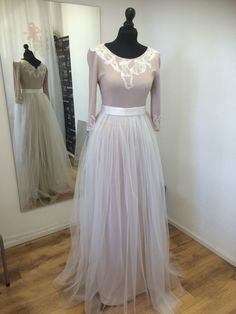 "Long tulle skirt for wedding dress. Feminine touch for your wedding day. Other colors available in listing: https://www.etsy.com/listing/248828084/bridal-tulle-long-sheer-skirt-tutu?ref=shop_home_feat_3 Sheer on front and less sheer on sides and bottom. * Not lined - they are supposed to wear on dress, you can make simple dress your wedding dress only with these skirts. * satin waistband, 1.5\" or 4cm waistband by default. Can be made shiny or matte by request, can also be made wider or thinner Floor-length Tulle Wedding Dress With Sheer Bodice, Bridesmaid Ball Gown Tutu Dress With Tulle Skirt, Wedding Tulle Tutu Dress Ball Gown, Tulle Dresses With Sheer Sleeves For Wedding, Bridesmaid Ball Gown Tutu Dress, Tulle Wedding Dresses With Sheer Sleeves, Wedding Dresses With Sheer Sleeves In Tulle, Wedding Dress With Sheer Tulle Sleeves, Elegant Tutu Dress With Tulle Skirt For Wedding