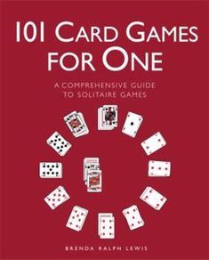 the book cover for 101 card games for one