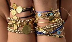 00s Mode, Bring Good Luck, Gold Girl, Stockholm Style, Nail Jewelry, Dope Jewelry, Chunky Jewelry, Gold Bracelets, Sterling Silver Jewellery