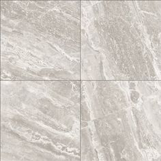 four different views of marble tiles in grey and white colors, with the same pattern on each tile