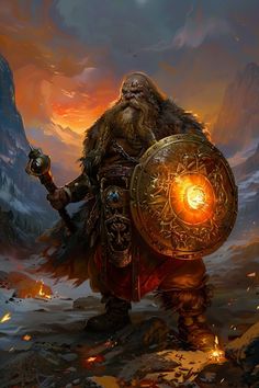 Dwarfs Aesthetic, Dwarven Warrior, Dnd Paladin, Divine Power, Fantasy Portraits, Creature Concept Art, Ancient Artifacts