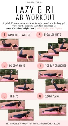 Lazy Girl Ab Workout, Girl Ab Workout, Girl Ab, Bat Wing Exercises, Wings Workout, Lazy Girl Workout, 20 Minute Workout, Arm Fat