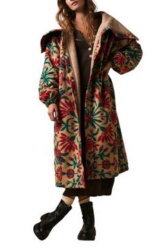 Long Fleece Coat, Classic Wardrobe Basics, Wing Collar, Longline Cardigan, Free People Jacket, Weekly Outfits, Floral Cardigan, Collar Cardigan, Classic Wardrobe