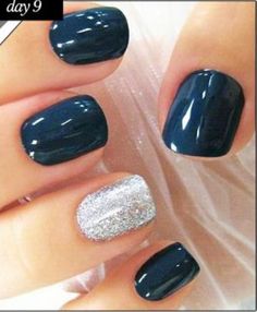 Holiday Nails Winter, Holiday Nail Art, Beautiful Nail Designs, Fancy Nails, Nail Polishes, Nail Polish Colors, Holiday Nails, Short Hairstyles