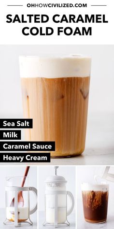 salted caramel cold drink recipe for cold beverages