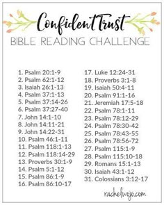 the content trust bible reading challenge