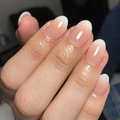 Builder Gel On Natural Nails, Gel Nails Shape, Ideas Uñas, Natural Gel Nails, Fall Gel Nails, Gelish Nails, Casual Nails, Nails Only, Bride Nails