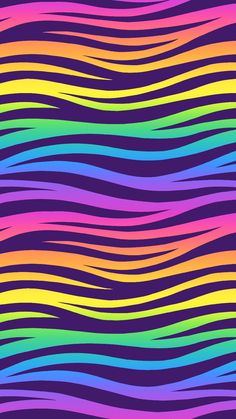 an abstract rainbow colored background with wavy lines