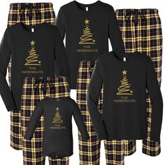 family matching christmas pajamas and onesuits for the nemegout's