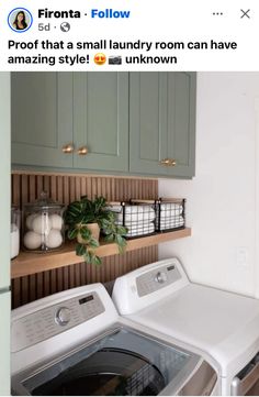 Laundry Room With Deep Sink, Laundry In Utility Room, Under Washer And Dryer Storage Diy, Washer Dryer Built In, Sage Laundry Room, Top Loader Laundry Room Small Spaces, Laundry With Sink, Laundry Room Utility Sink, Basement Laundry Room Makeover