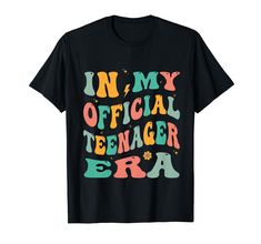 PRICES MAY VARY. Step into your official teenager era in style with our groovy 13 birthday design! This vintage-inspired design is all about embracing the hippie culture of the 60s and 70s. It's a retro cool, colorful, and funky tribute to your bday perfect for teen boys and girls Lightweight, Classic fit, Double-needle sleeve and bottom hem 13 Birthday, Hippie Culture, 13th Birthday, Birthday Design, The 60s, Vintage Inspired Design, Branded T Shirts, Vintage Inspired, Top Styles