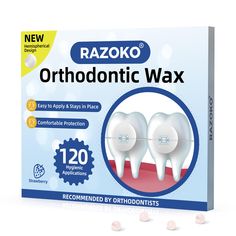 PRICES MAY VARY. Hemispherical Design: Scientific quantitative use, no cutting required, you will get a total of 120 orthodontic wax dots in one box, individually packaged to avoid contamination. Comfortable Protection: Use RAZOKO orthodontic wax dots ensuring that your smile remains brilliant and undisturbed by the presence of orthodontic appliances. Easy to Use: Just take out the dental wax: One pinch and one press, accurately press the required area on the braces, giving you a more comfortabl Orthodontic Appliances, Your Smile, Take Out, Braces, Wax, Dots, How To Apply, Packaging, Health