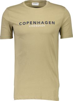 T-shirt med rund halsringning och tryck av Köpenhamn från Lindbergh White. Avslappnad passform. Print Tee, Printed Tees, Copenhagen, Relaxed Fit, T Shirts, T Shirt, White