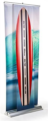 a red surfboard on display in front of a white background with the words surfside