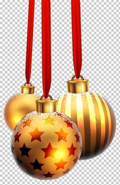 three christmas ornaments with red candles in the middle and stars on them, against a white background