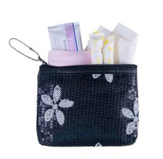 PRICES MAY VARY. THIS PERIOD SURVIVAL KIT INCLUDES: 1 Sequin Travel Bag, 2 Organic Tampons , 1 Organic Panty Liner, 2 Feminine Disposal Pouches, 1 Feminine Wipe ECO-FRIENDLY AND SUSTAINABLE: Our period kit is good for you, and good for the earth. We’ve sourced the healthiest products around, helping to reduce the waste and negative side effects of traditional products. DISCRETE AND EASY TO TRANSPORT: Our kit ensures that you’re never caught without the products you need when Aunt Flow shows up o Period Survival Kit, Period Starter Kit, Small Headphones, Period Supplies, First Period Kits, Organic Tampons, Feminine Wipes, Mighty Girl, Period Kit