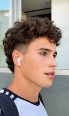 Permed Guys Hair, Men’s Perm Haircut, Wavy Boys Hair Style, Perm For Boys Curly Hairstyles, Mens Permed Hair, Shaggy Short Hair Men Curly, Boy Cut Curly Hair, Teen Boy Wavy Haircut, Shag Hairstyles Men Curly