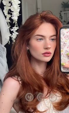 Dark Ginger Hair White Women, Old Money Red Hair, Ginger Hair Dyed, Flame Hair, Hair Expo, Hair Pale Skin, Hair Fair