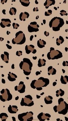 an animal print is shown in brown and black