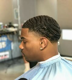 Waves With Taper Fade, High Taper With Waves, Men Waves Haircut