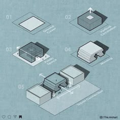 the diagram shows different types of buildings and how they can be used to make it look like