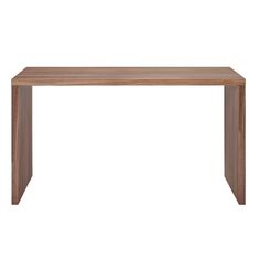 a wooden table on a white background