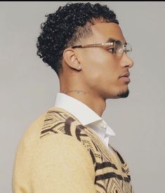 Haircuts For Biracial Men, Mixed Men Hairstyles, Short Curly Hair Men Black, Curly Hairstyles Men Black, Hairstyle For Black Men, Short Curly Hair Men, Curly Hair Taper, Afro Hair Fade, Black Men Curly Hairstyles