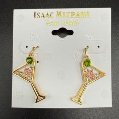 Nwt - Isaac Mizrahi - Martini Earrings In Gold Tone With Rhinestones These Sparkly Martini Earrings By Renowned Designer Isaac Mizrahi Hang Approximately 1.5 Inches And Have Pink And White Rhinestones With One Green Rhinestone To Represent The Olive. Brand New In Manufacturer’s Package **********Bundles!!!********** The More Items You Add To A Bundle The Better Of An Offer I Can Send. Stock Up On Gifts For Yourself Or Others. Thanks So Much For Checking Out My Closet! Don’t Have A Poshmark Accou Martini Earrings, Gifts For Yourself, Earrings In Gold, Isaac Mizrahi, White Rhinestone, Pink And White, Martini, Gold Tones, Bundles