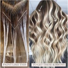 Ribbon Balayage, Hair Dye Videos, Blonde Extensions, How To Lighten Hair, Kids Hair Cuts, Rule Of Thumb