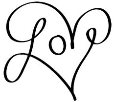 the word love written in cursive writing on a beige background