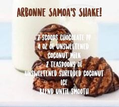 chocolate covered cookies next to a glass of milk with information about how to use them