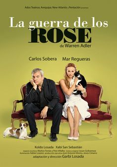 the movie poster for la regera de los rose with two people sitting on a couch