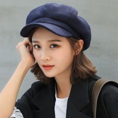 Feel awesome wearing our Women's Winter Newsboy Cap today. It is the perfect accessory for going outdoors. Get the stylish look you deserve wearing a beautifully handmade designed product, just for your collection.Item Type: Caps.Material: Wool.Head Circumference: about 56-58 cm / 22.05-22.83 inch.Season: Winter.Package Includes:1 x Women's Winter Newsboy Cap. Newsboy Cap Men, Winter Beret, Style Anglais, Berets Cap, Running Hats, Summer Sun Hat, Wool Berets, Cap Men, Colored Highlights