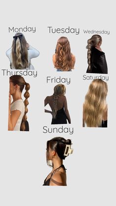 Cute And Easy Hairstyles For Thick Long Hair, Week Hairstyles For School, Hairstyles Of The Week For School, Very Wavy Hairstyles, Cute But Lazy Hairstyles, What To Do With Your Hair For School, Cute School Photo Hairstyles, Hairstyles For Day 1 Hair, Hair Styles School Cute