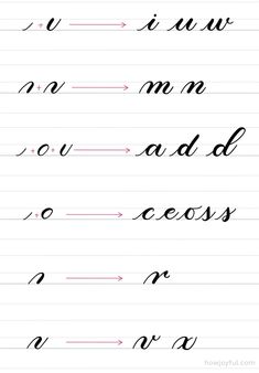 cursive writing practice worksheet with the letter n in english and spanish