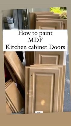 kitchen cabinet doors with the title how to paint mdf kitchen cabinet doors